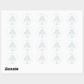 Sticker Rond ange gardien (Feuille)