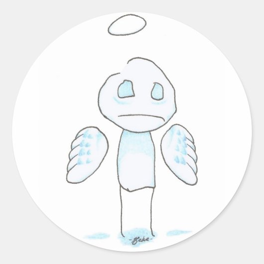 Sticker Rond ange gardien (Devant)