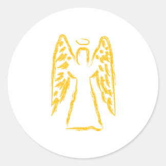 Sticker Rond Ange gardien