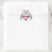 Sticker Rond Ange persan (Sac)