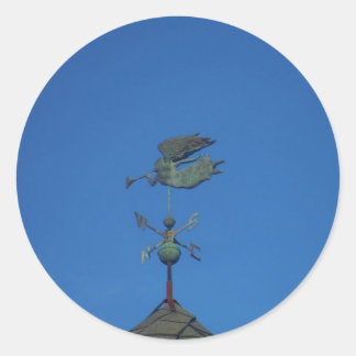 Sticker Rond Ange Vane météorologique