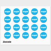Sticker Rond Angel (Feuille)