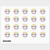 Sticker Rond Angel (Feuille)