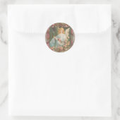 Sticker Rond Angel avec Roses (Sac)