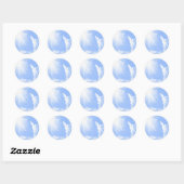 Sticker Rond Angel Dans Les Nuages (Feuille)