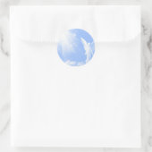 Sticker Rond Angel Dans Les Nuages (Sac)