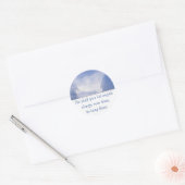 Sticker Rond Angel dans les nuages, Encouragement, Ecriture Sil (Enveloppe)