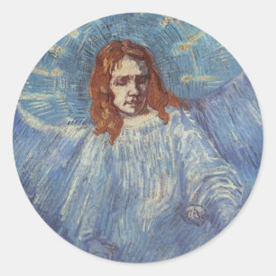Sticker Rond Angel de Vincent van Gogh