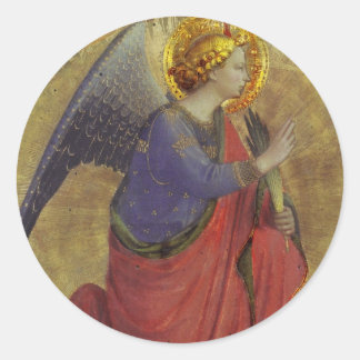 Sticker Rond Angel en or