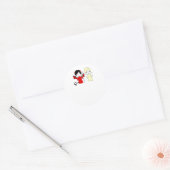 Sticker Rond Angel et diable (Enveloppe)