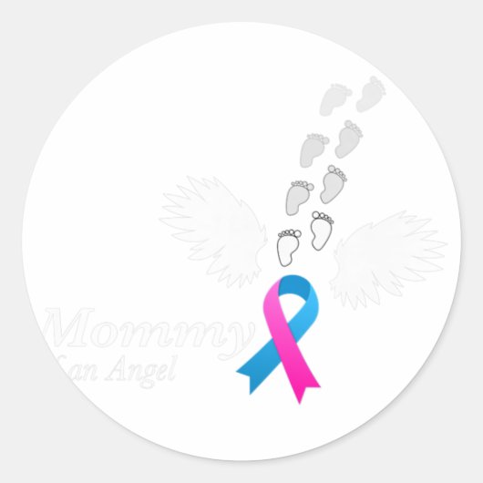 Sticker Rond Angel maman. Sensibilisation aux erreurs de transp (Devant)