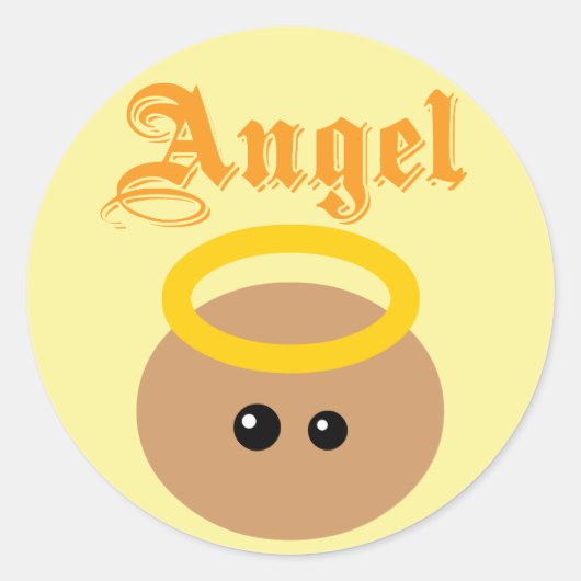 Sticker Rond Angel mignon (Devant)