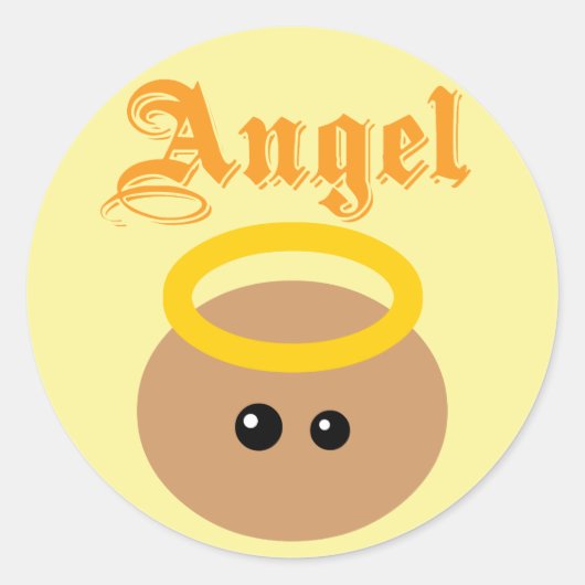 Sticker Rond Angel mignon (Devant)