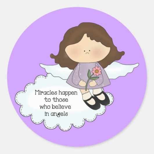 Sticker Rond Angel Miracles (Devant)