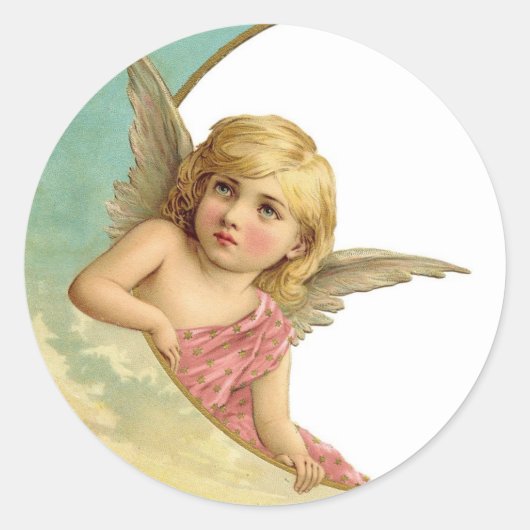 Sticker Rond Angel Moon (Devant)