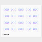 Sticker Rond Angel Numéro 000 - Unicité (Feuille)