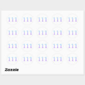 Sticker Rond Angel Numéro 111 - Intuition (Feuille)