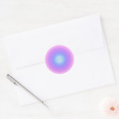Sticker Rond Angel Numéro 666 Reflect - Angel Numbers Gradient (Enveloppe)