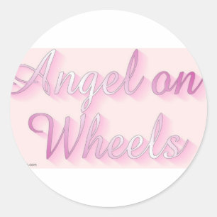 Sticker Rond angel_on_wheels