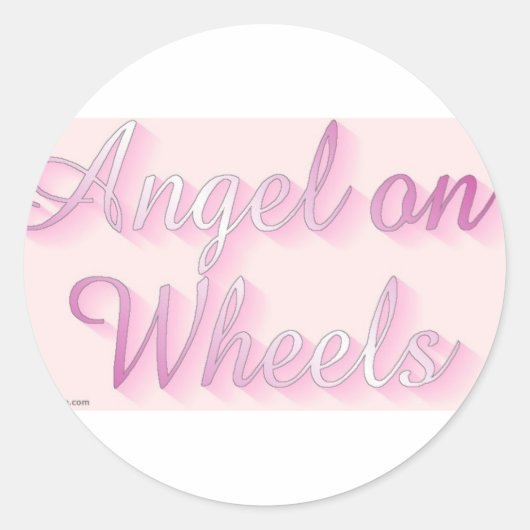 Sticker Rond angel_sur_roues (Devant)