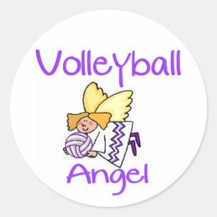 Sticker Rond Angel VolleyChick VB