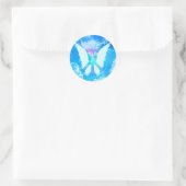 Sticker Rond Angel Wings & Peace (Sac)