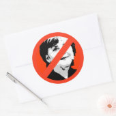 Sticker Rond Angela Merkel (Enveloppe)