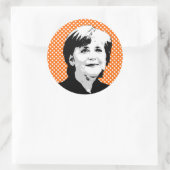 Sticker Rond Angela Merkel (Sac)