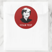 Sticker Rond Angela Merkel (Sac)
