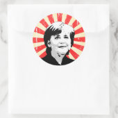 Sticker Rond Angela Merkel (Sac)