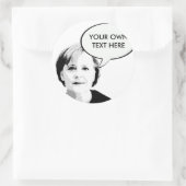 Sticker Rond Angela Merkel — Leader international -.png (Sac)