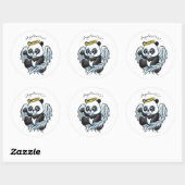 Sticker Rond angelbear007 design (Feuille)