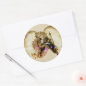 Sticker Rond Angélique (Enveloppe)