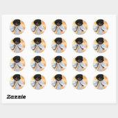 Sticker Rond Anges 2 de Lil (Feuille)