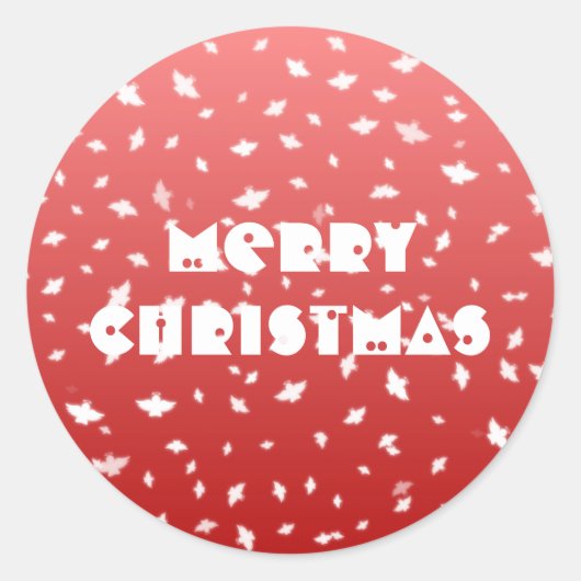 Sticker Rond Anges de Noël (Devant)