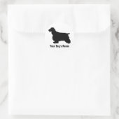 Sticker Rond Anglais Cocker Spaniel ン グ リ en pleine ュ ・ ・ カ voi (Sac)