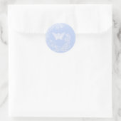 Sticker Rond Angle bleu (Sac)