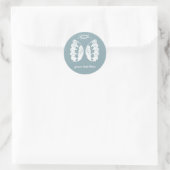 Sticker Rond Angle bleu (Sac)