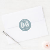 Sticker Rond Angle bleu (Enveloppe)