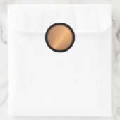 Sticker Rond Angle de brillance du cuivre (Sac)