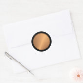 Sticker Rond Angle de brillance du cuivre (Enveloppe)