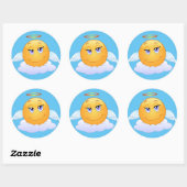 Sticker Rond Angle sur le nuage (Feuille)