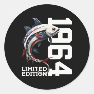 Sticker Rond Angler 61e anniversaire Fishing Limited Edition 19