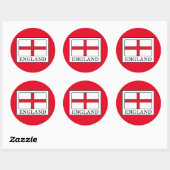 Sticker Rond Angleterre (Feuille)