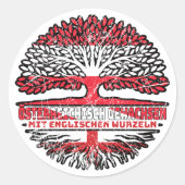 Sticker Rond Angleterre Autriche Arbre (Devant)