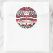 Sticker Rond Angleterre Autriche Arbre (Sac)