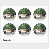 STICKER ROND ANGLETERRE VICTORIENNE (Feuille)