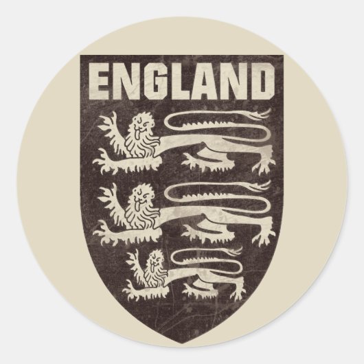 Sticker Rond Angleterre vintage (Devant)