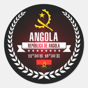 Sticker Rond Angola