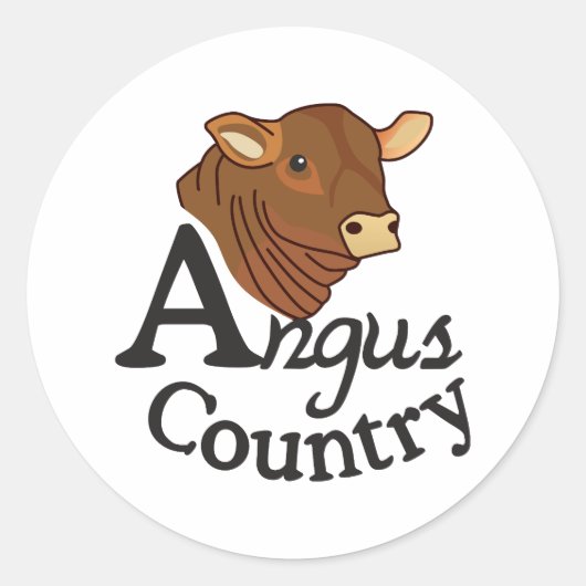 Sticker Rond Angus (Devant)